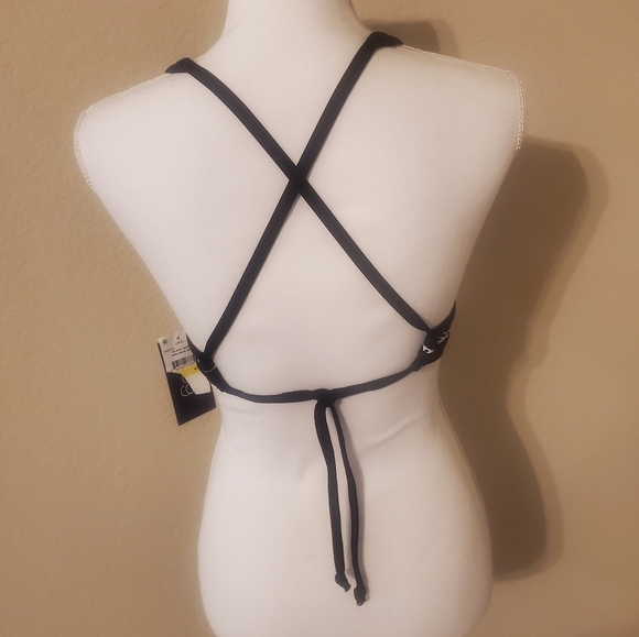 Jag Black Noir High Neck Bra/ Bikini Halter Top Criss-Cross Strap Back S… - Picture 5 of 10